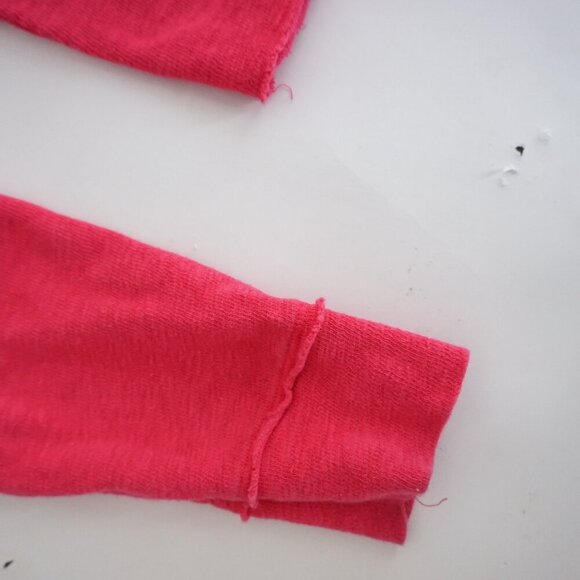 Anthropologie T.La Pink Cropped Scoop Neck Long Sleeve Shirt Small - Picture 10 of 12